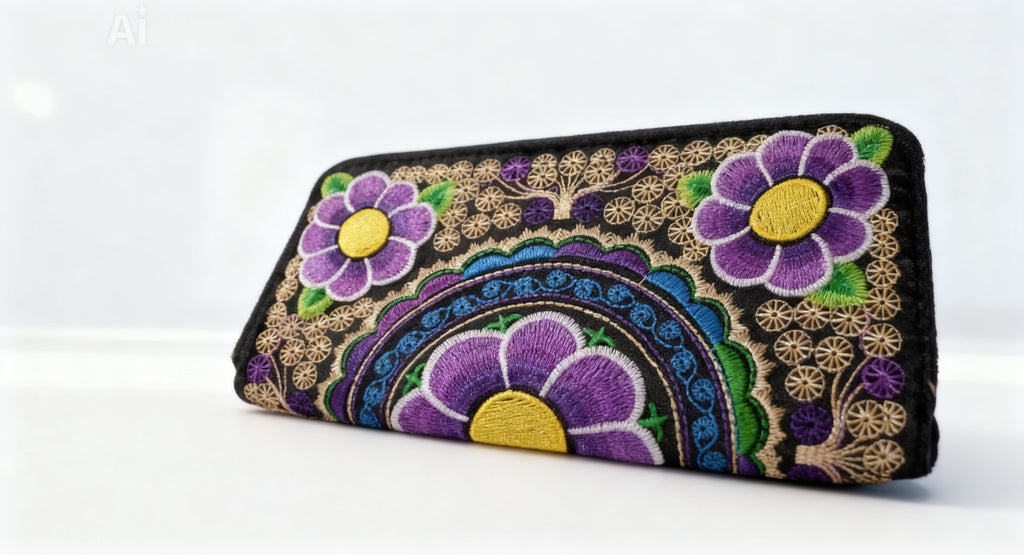 Embroidered Wallet