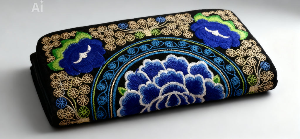 Embroidered Wallet