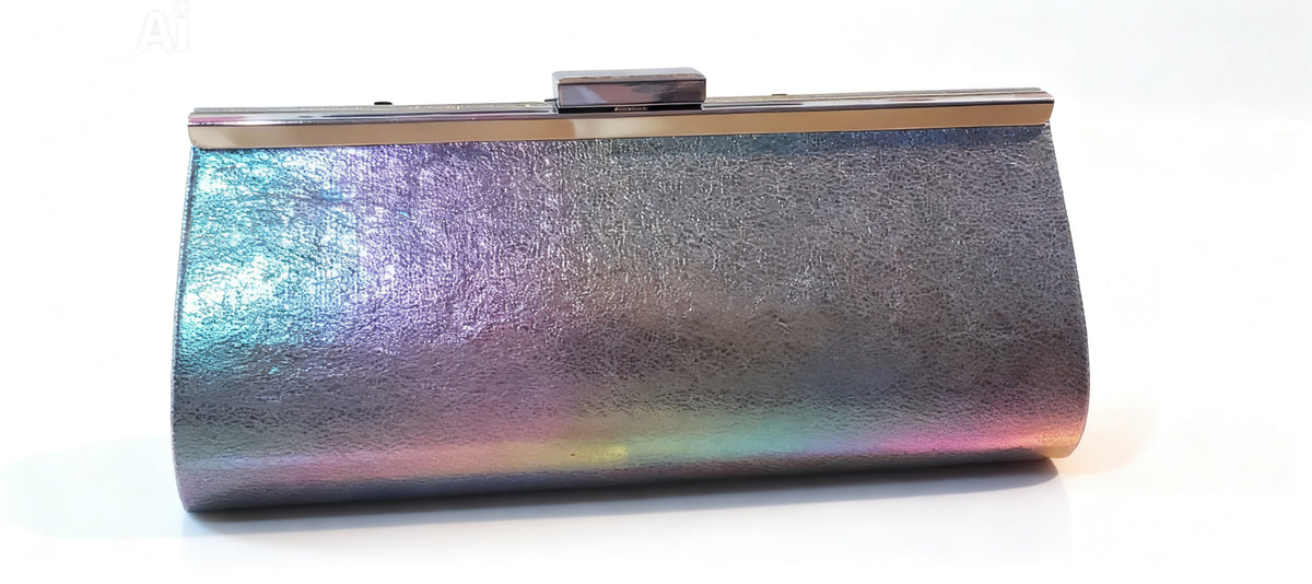 Silvery Ombre Sparkle Clutch