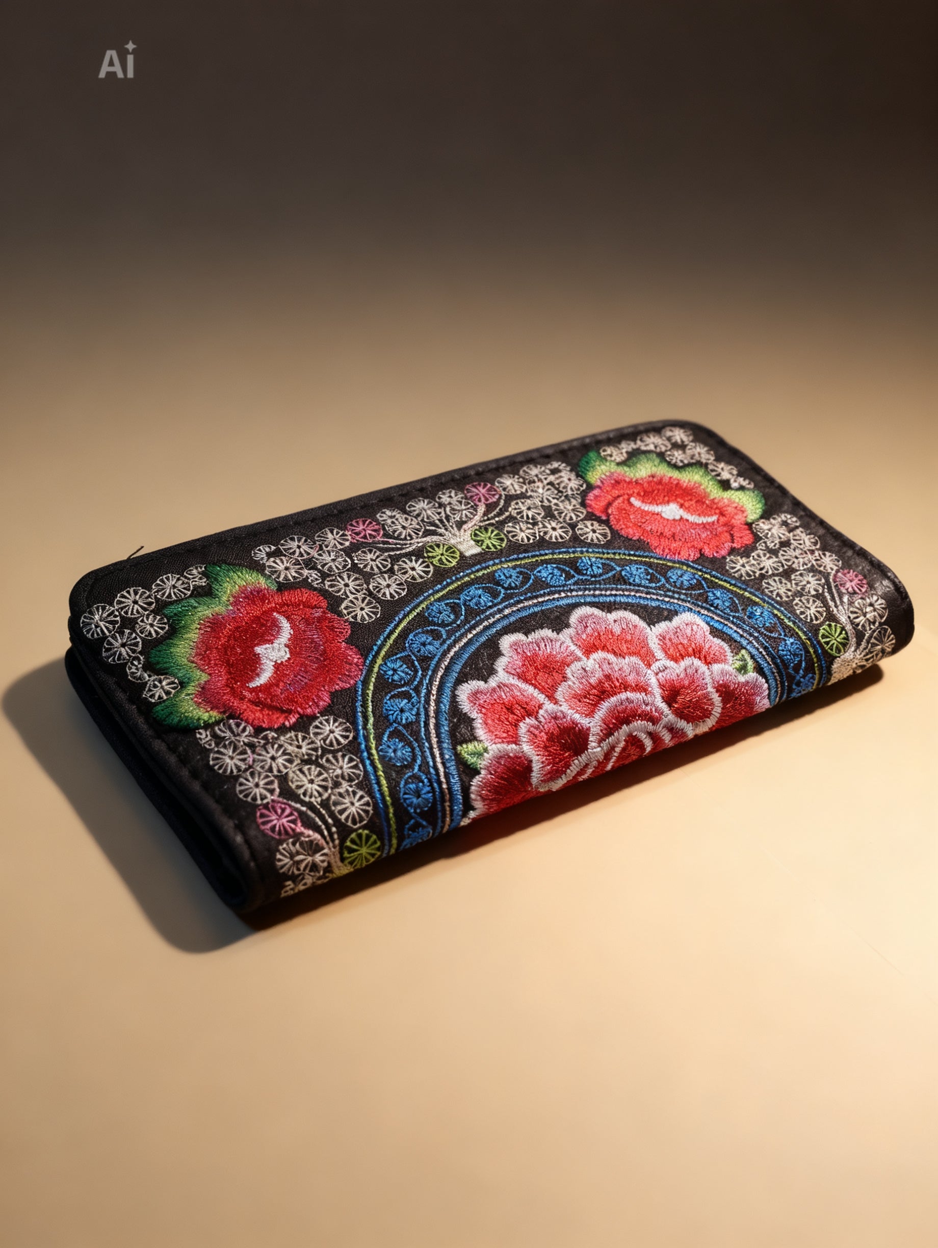 Embroidered Wallet